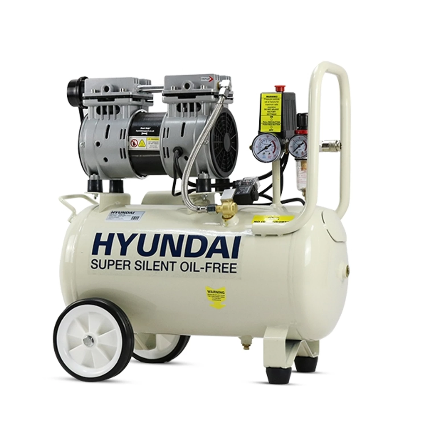 Hyundai Air Compressor Oil Free Low Noise 1HP 24L