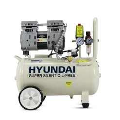 Hyundai Air Compressor Oil Free Low Noise 1HP 24L -Gardena Store hy7524 hyundai air compressor 24l oil free low noise 1hp 2