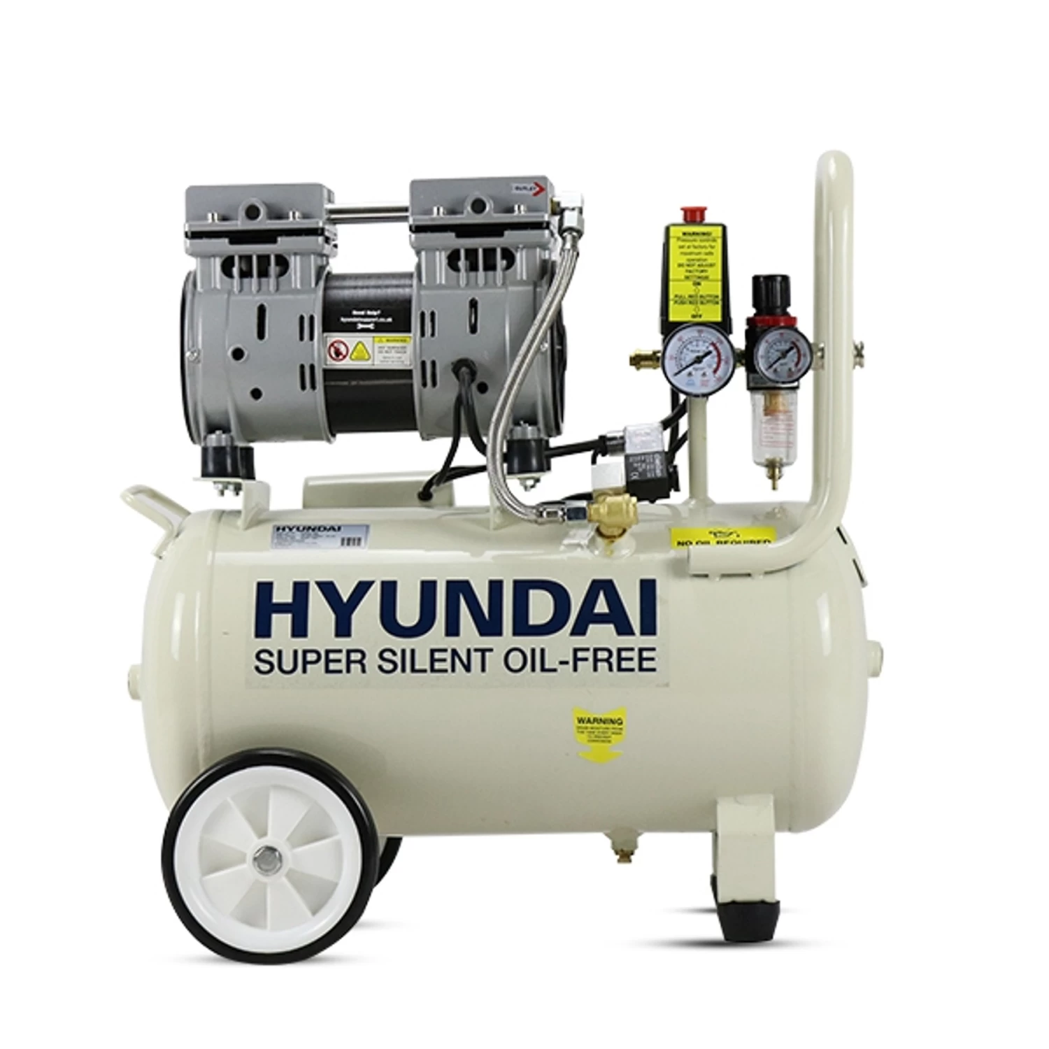 Hyundai Air Compressor Oil Free Low Noise 1HP 24L - Image 2