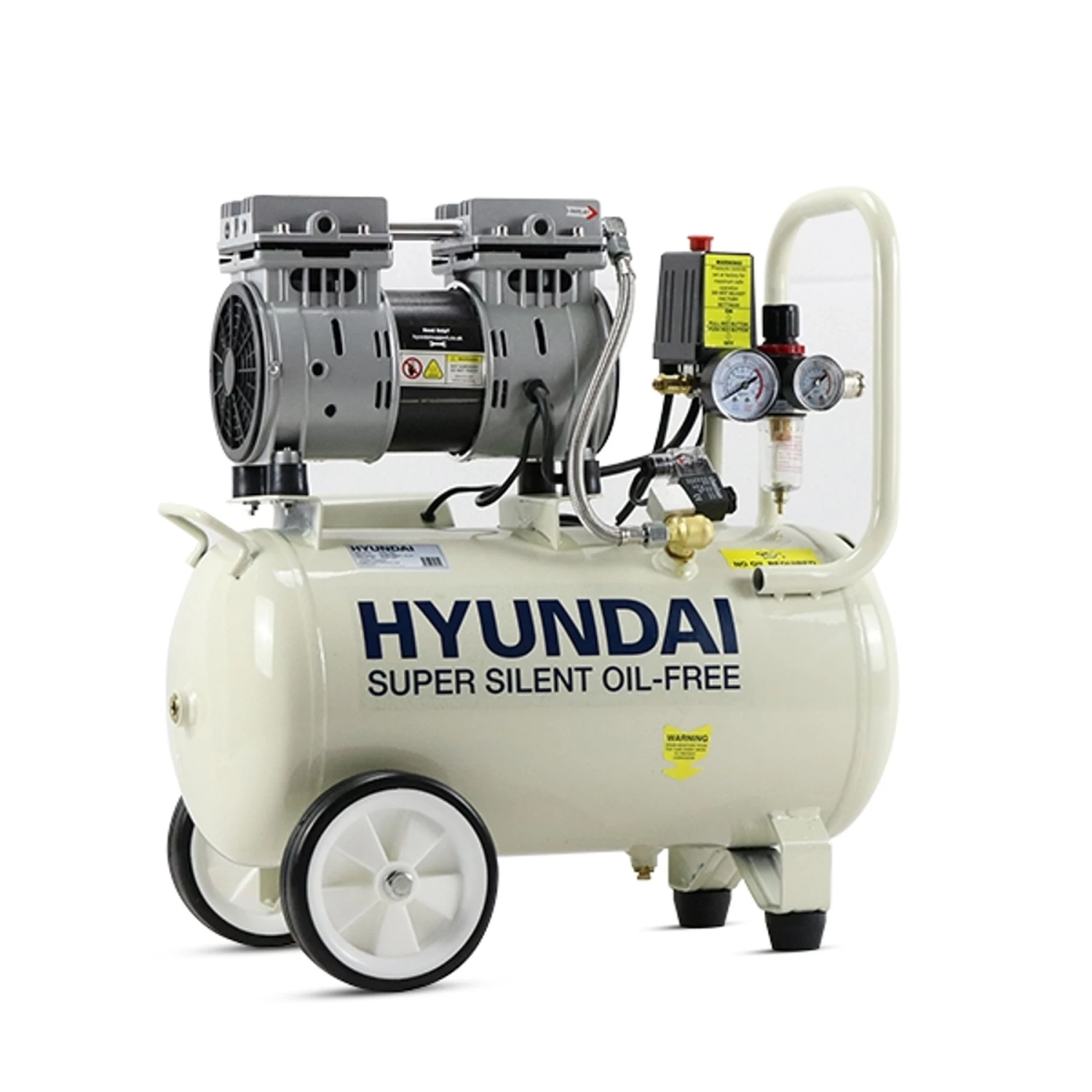 Hyundai Air Compressor Oil Free Low Noise 1HP 24L - Image 3