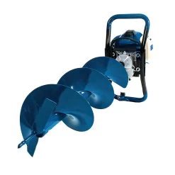 Hyundai Post Hole Borer 51cc -Gardena Store hyea5080 hyundai post hole borer 51cc 3 auger set 5c