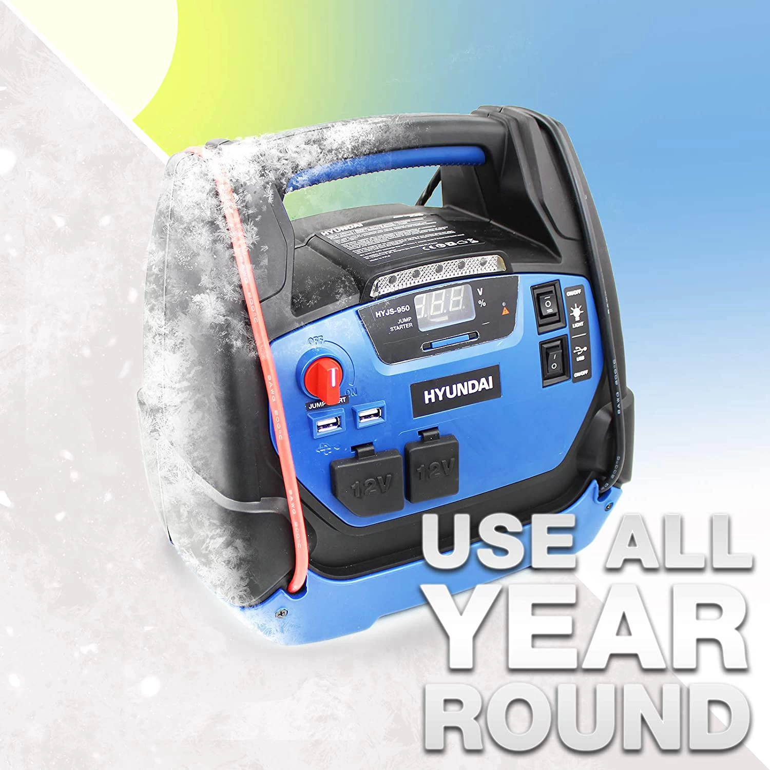 Hyundai Jump Start + Power Bank + Compressor 12000mAh 9 Hyundai Jump Start + Power Bank + Compressor 12000mAh - Image 7