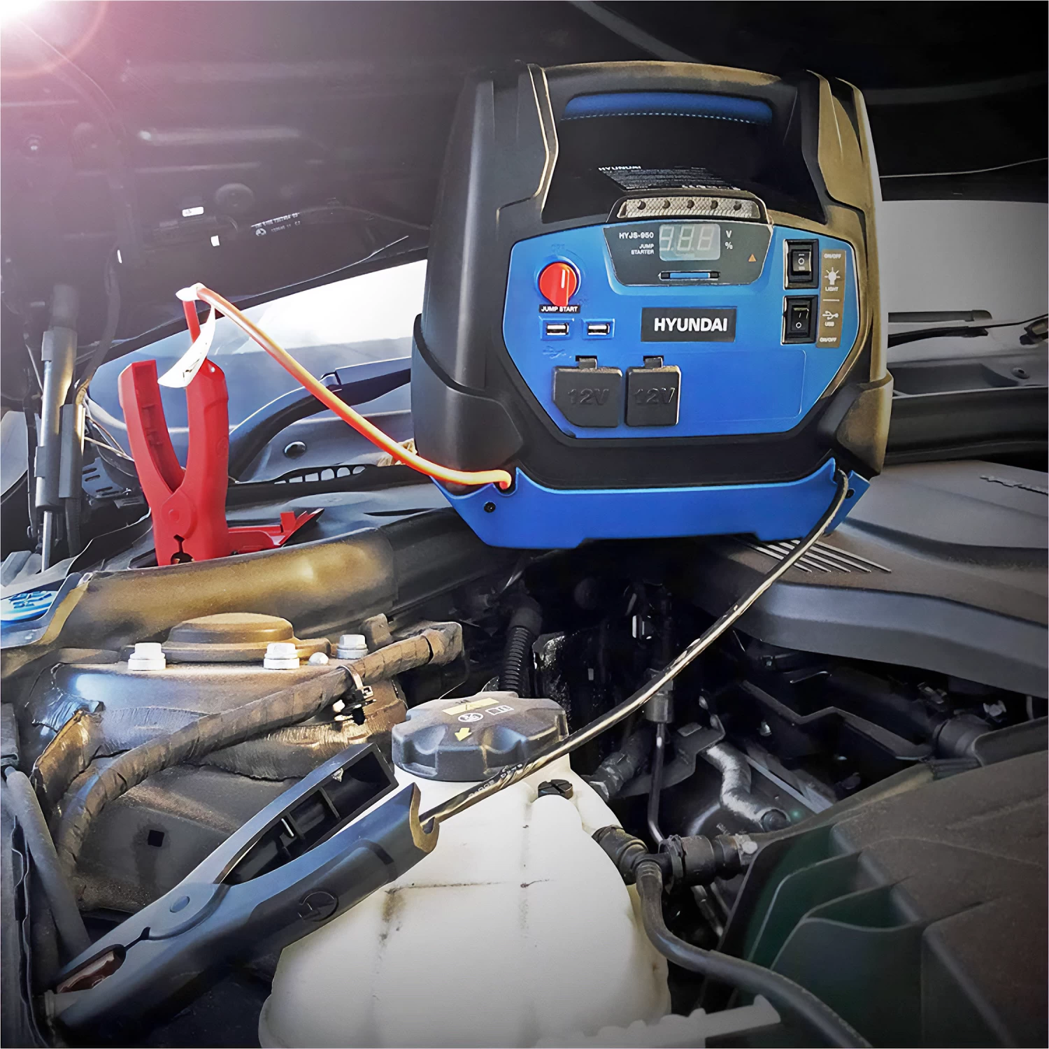 Hyundai Jump Start + Power Bank + Compressor 12000mAh 10 Hyundai Jump Start + Power Bank + Compressor 12000mAh - Image 8