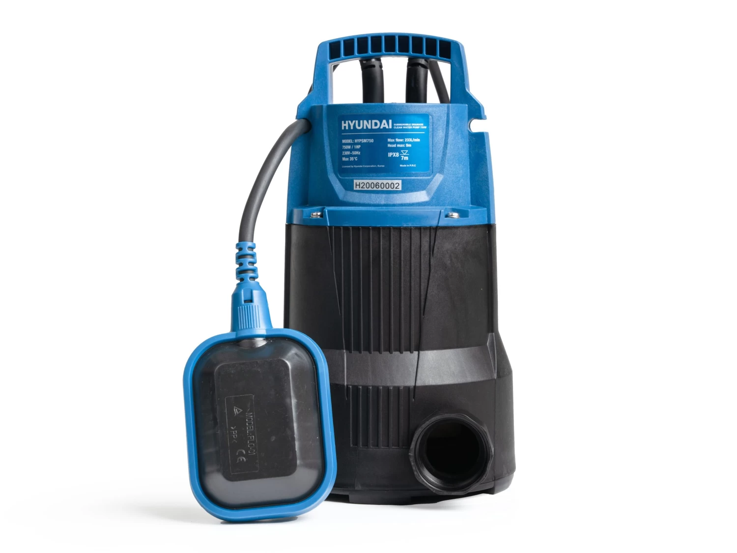Hyundai Submersible Drainage Clean Water Pump 750W 5 Hyundai Submersible Drainage Clean Water Pump 750W - Image 3