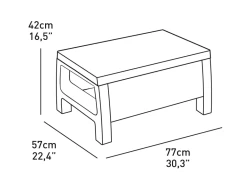 Keter Corfu Outdoor Corner Suite Charcoal 13 Keter Corfu Outdoor Corner Suite Charcoal -Gardena Store image