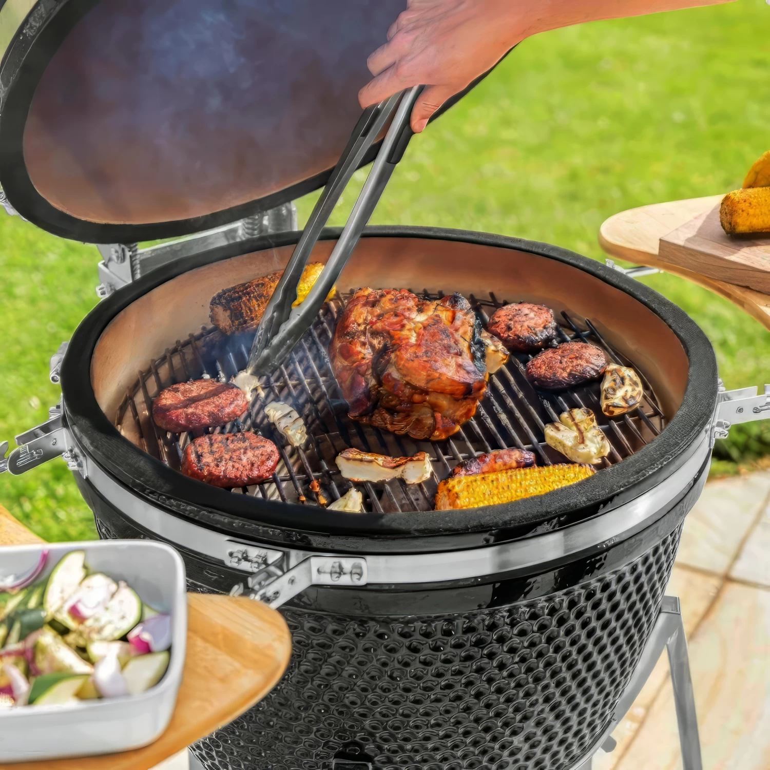 Kamado Ceramic Grill BBQ 21" 15 Kamado Ceramic Grill BBQ 21" - Image 13
