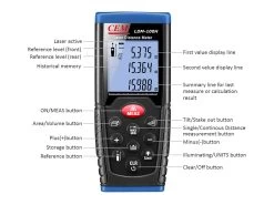 CEM Indoor & Outdoor Laser Distance Measurer 100m -Gardena Store ldm 100h cem indoor outdoor laser distance measurer 100m 4