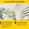 Louvre Roof System Wall Shutters 1.23m White -Gardena Store louvre blinds shutters corner bracket compatibility 1 3