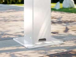 Louvre Roof System Wall Mount 3m X 3m White -Gardena Store louvre drainage white 1