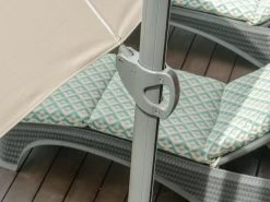 Shelta Lynden Cantilever Umbrella Olefin 2.8M - Taupe -Gardena Store lyndon28 taupe 11