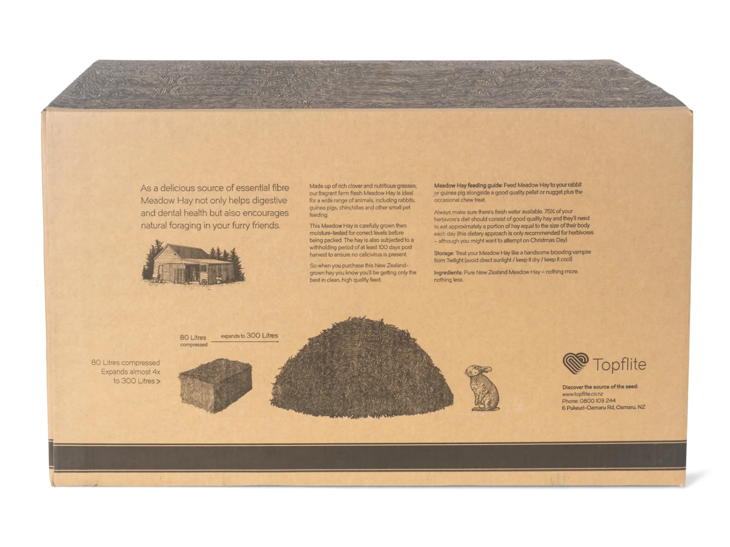 Topflite Meadow Hay 6kg 4 Topflite Meadow Hay 6kg - Image 2