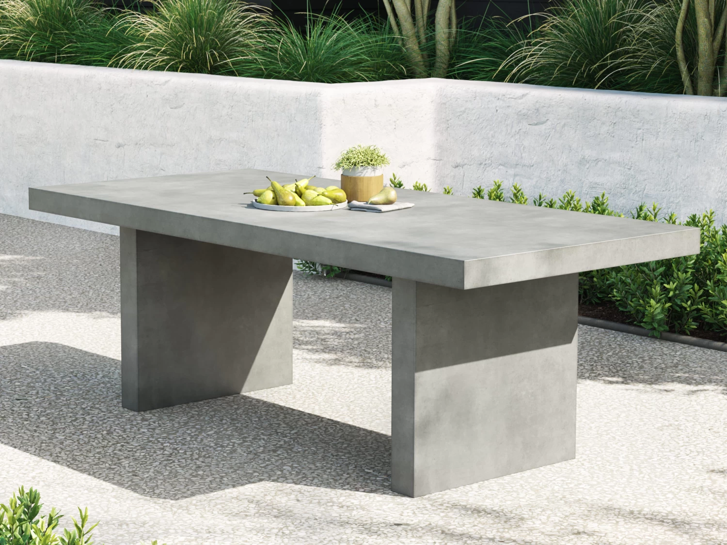 Modulo Concrete Outdoor Dining Table 4 Modulo Concrete Outdoor Dining Table - Image 2