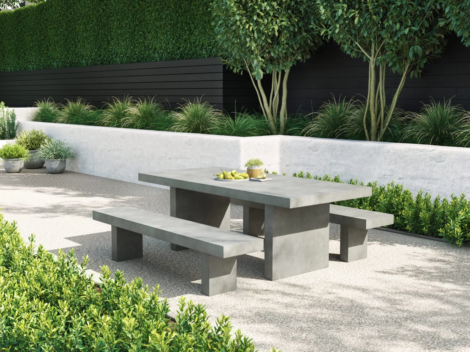 Modulo Concrete Outdoor Dining Table 6 Modulo Concrete Outdoor Dining Table - Image 4