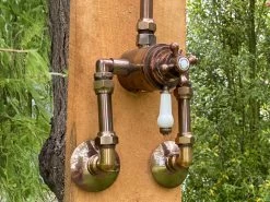 Neptune Classic Outdoor Shower With Mixer Antique Copper -Gardena Store nc200ac neptune classic antique copper 4b