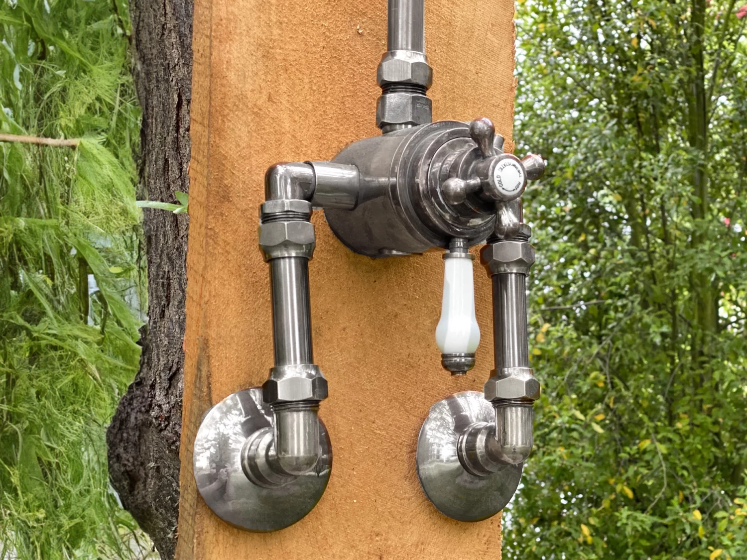 Neptune Classic Outdoor Shower With Mixer Chrome 6 Neptune Classic Outdoor Shower With Mixer Chrome - Image 4