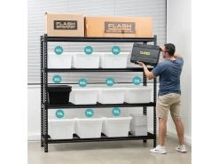 Storage Crate Opaque 70L - 6 Pack -Gardena Store opaque storage crate details 3 1