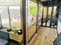 Outdoor Patio Blind Clear PVC 150 X 240cm -Gardena Store outdoor patio blind clear pvc 150 x 240cm 2