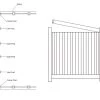PVC 1.8m Privacy Fence System - Panel 2.4m -Gardena Store pvc privacy fence diagram 5