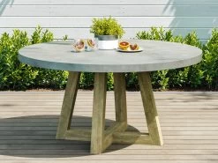 Tate Round Concrete Outdoor Dining Table