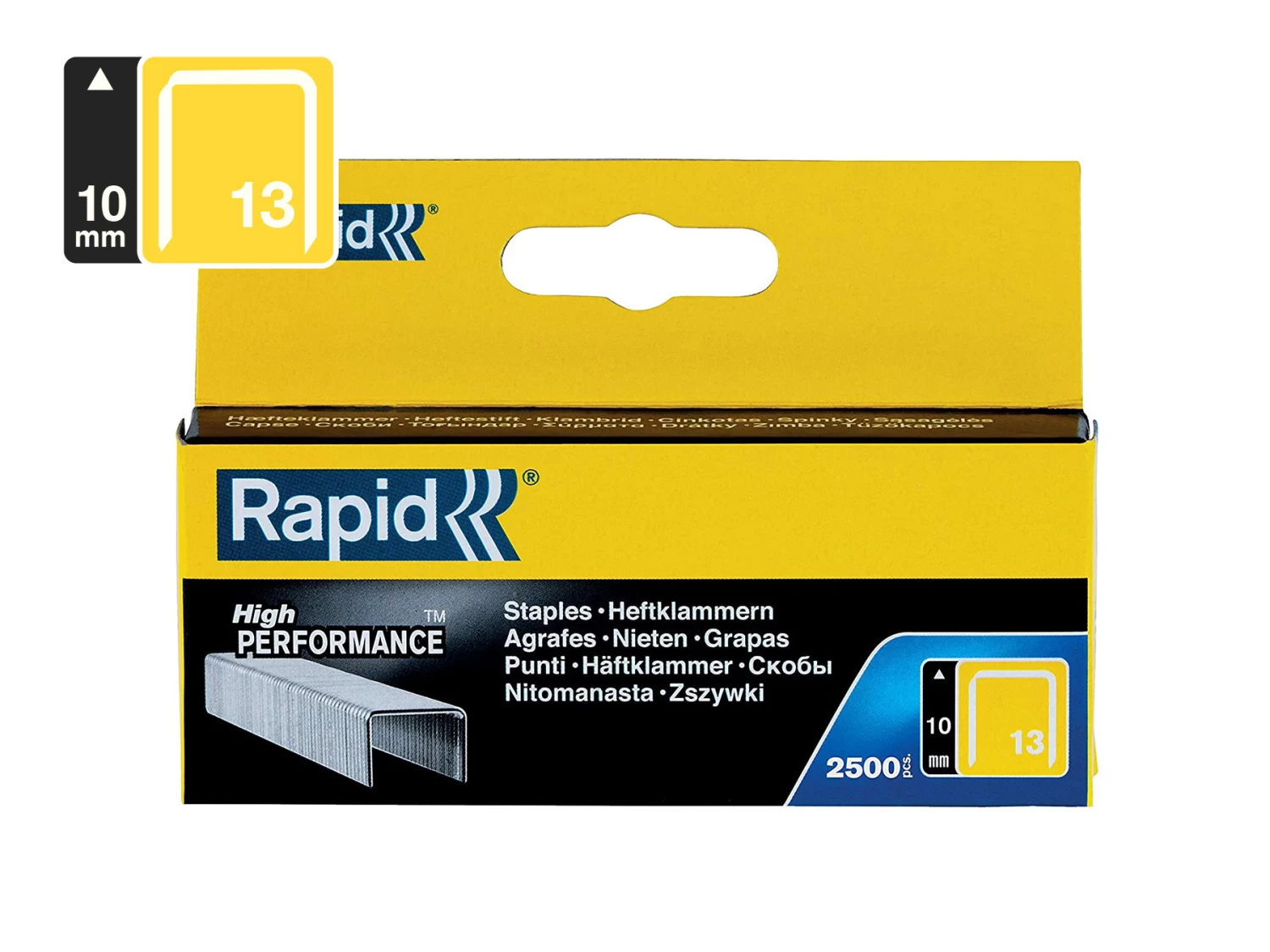 Rapid Finewire Staples Galvanised 13/10 - Pack Of 2500 3 Rapid Finewire Staples Galvanised 13/10 - Pack Of 2500