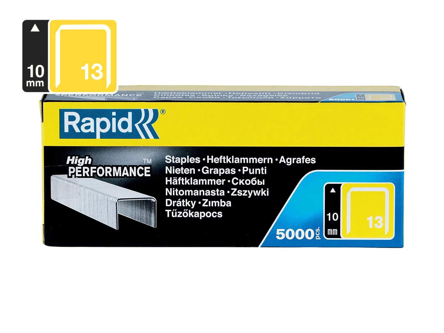 Rapid Finewire Staples Galvanised 13/10 - Pack Of 5000 3 Rapid Finewire Staples Galvanised 13/10 - Pack Of 5000