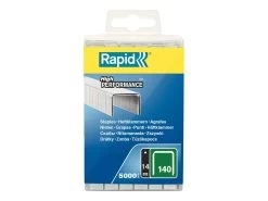 Rapid Flatwire Staples Galvanised 140/14 - Pack Of 5000