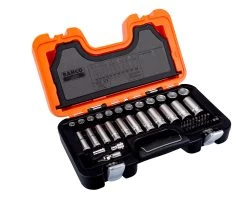 Bahco 33 Piece 3/8" & 1/4" Deep Socket Set