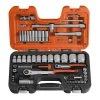 Bahco 56 Piece 1/4" & 1/2" Drive Socket Set -Gardena Store s560 1