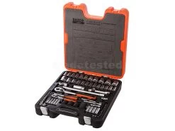 Bahco 77 Piece 1/4" & 1/2" Drive Socket Set
