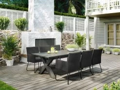 Sabi Outdoor Dining Table With Berg Chairs -Gardena Store sabiberg sabi outdoor dining table with 6 berg chairs 3