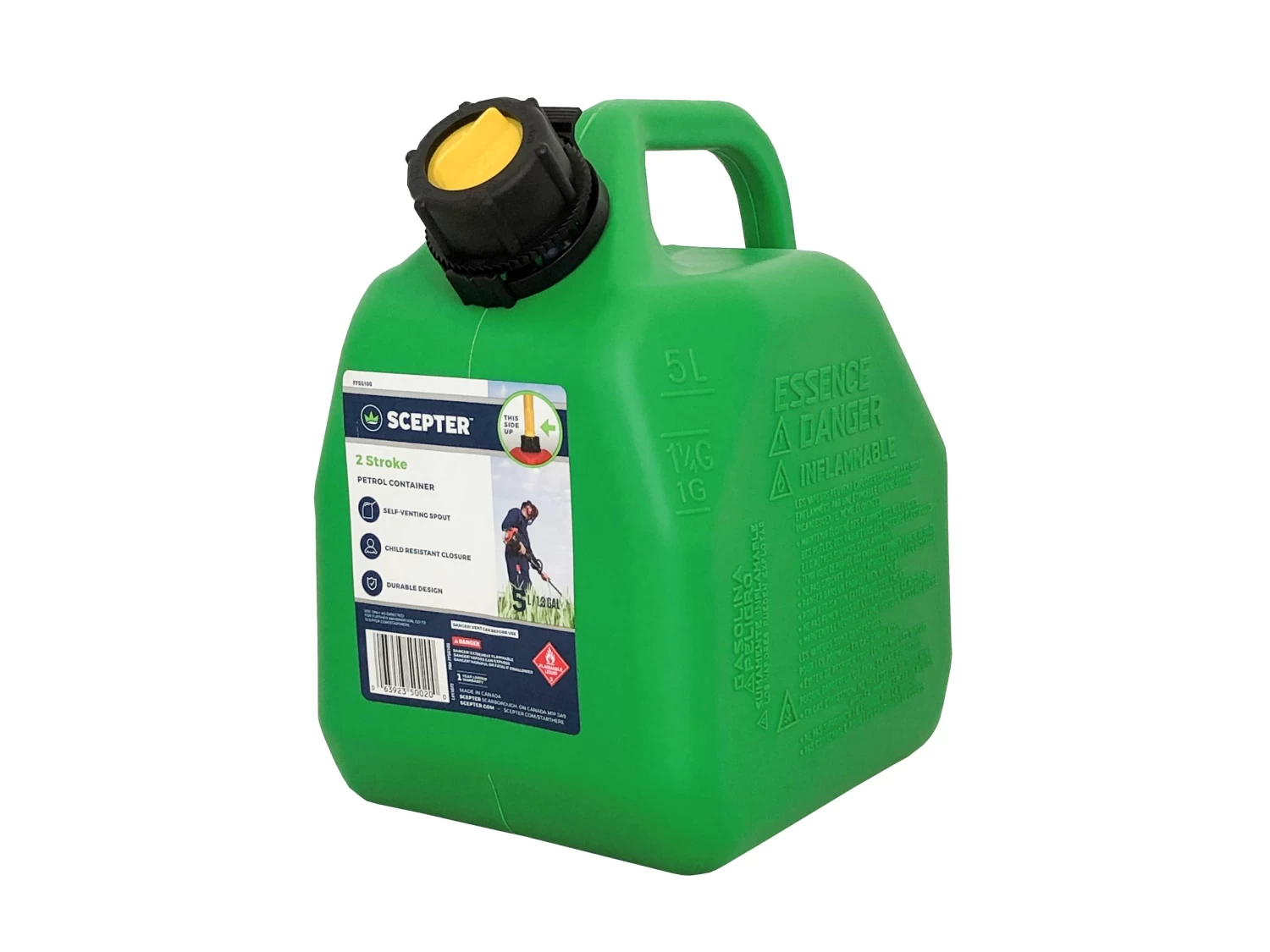 Scepter Petrol 2 Stroke Jerry Can 5L 3 Scepter Petrol 2 Stroke Jerry Can 5L