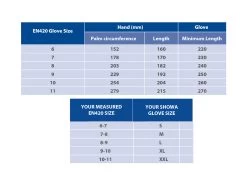 Showa 306 Latex Gloves Full Coat 11 Showa 306 Latex Gloves Full Coat -Gardena Store showa gloves sizing diagram 2