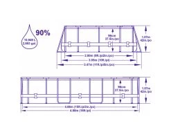 Bestway Power Steel Oval Wall Pool Set 4.88m X 3.05m X 1.07m 12 Bestway Power Steel Oval Wall Pool Set 4.88m X 3.05m X 1.07m -Gardena Store slack imgs