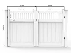 PVC 1.8m Privacy Fence With Trellis System - Driveway Gates -Gardena Store trellisdriveway pvc privacy fence with trellis driveway 3d